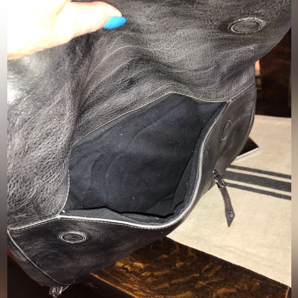 NWT Bed Stu Howie Leather Backpack Black Lux Rustic Retail $365 - Picture 13 of 16
